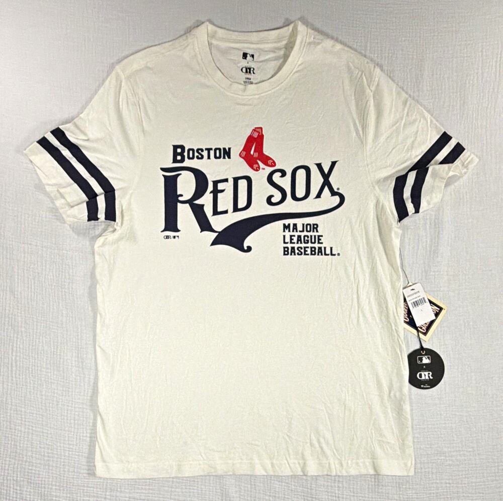 Darius Rucker MLB Boston Red Sox White Shirt Navy/Red Accents Men’s Size L